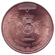 Монета 25 центов. 2017 год, Австралия. Крест Виктории. Легенды АНЗАК. Медали почета. Монета 25 центов. 2017 год, Австралия. Крест Виктории. Легенды АНЗАК. Медали почета.