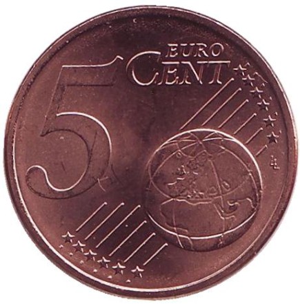 Монета 5 центов. 2015 год, Австрия. Монета 5 центов. 2015 год, Австрия.