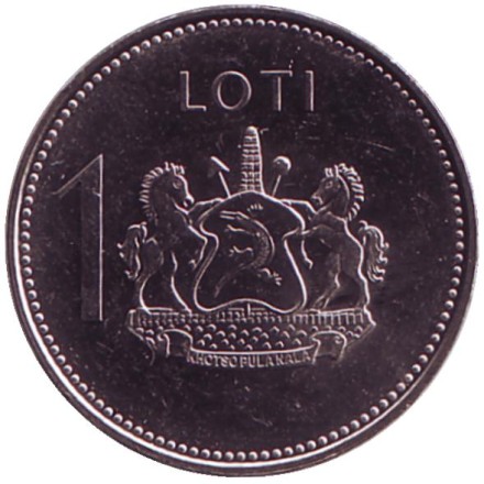 Монета 1 лоти. 2016 год, Лесото. Мошеш I - король Лесото. Монета 1 лоти. 2016 год, Лесото. Мошеш I - король Лесото.