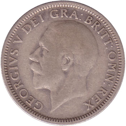 Монета 1 шиллинг. 1930 год, Великобритания.