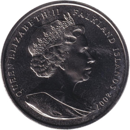 Монета 1 крона, 2007 год, Фолклендские острова. 10 лет со дня смерти Принцессы Дианы. Монета 1 крона, 2007 год, Фолклендские острова. 10 лет со дня смерти Принцессы Дианы.