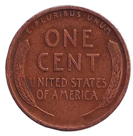 Монета 1 цент. 1923 год (S), США. Линкольн. Монета 1 цент. 1923 год (S), США. Линкольн.