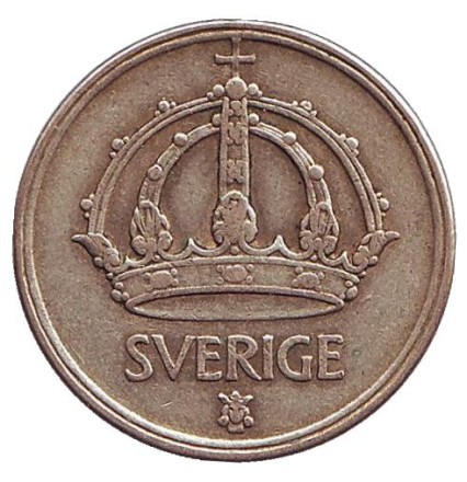 Монета 50 эре. 1950 год, Швеция. Монета 50 эре. 1950 год, Швеция.
