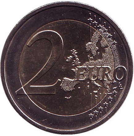 Монета 2 евро. 2017 год, Португалия. 150 лет Полиции общественной безопасности.