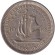 Монета 10 центов. 1962 год, Восточно-Карибские государства. Парусник.