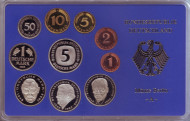 Набор монет ФРГ (10 шт.). 1996 год. (A). Proof. Набор монет ФРГ (10 шт.). 1996 год. (A). Proof.