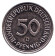 Монета 50 пфеннигов. 1992 год (D), ФРГ. Женщина, сажающая дуб. Монета 50 пфеннигов. 1992 год (D), ФРГ. Женщина, сажающая дуб.