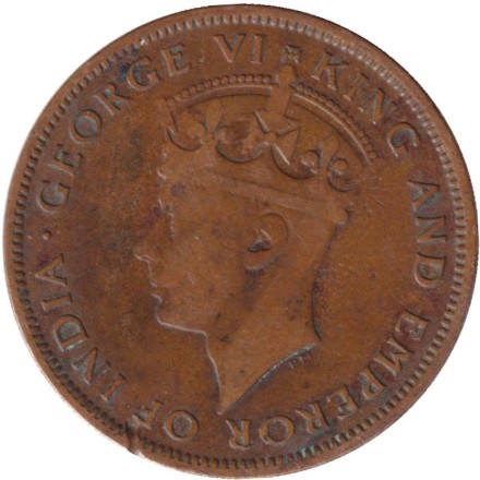 Монета 1 цент. 1937 год, Британский Гондурас (Белиз). Монета 1 цент. 1937 год, Британский Гондурас (Белиз).