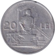 Монета 20 лей. 1951 год, Румыния. Монета 20 лей. 1951 год, Румыния.