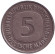Монета 5 марок. 1988 год (F), ФРГ. Монета 5 марок. 1988 год (F), ФРГ.