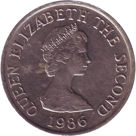 Башня Сеймура в Гровилле. Монета 5 пенсов, 1986 год, Джерси. Башня Сеймура в Гровилле. Монета 5 пенсов, 1986 год, Джерси.