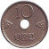 Монета 10 эре. 1941 год, Норвегия. Монета 10 эре. 1941 год, Норвегия.