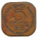 Монета 5 центов. 1969 год, Цейлон.