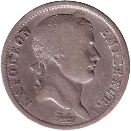 Монета 2 франка. 1811 год, Франция. Наполеон I Бонапарт.