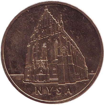 Монета 2 злотых, 2006 год, Польша. Ныса.