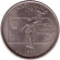 Монета 25 центов (P). 1999 год, США. Пенсильвания. Штат № 2.