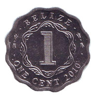 Монета 1 цент. 2010 год, Белиз. Монета 1 цент. 2010 год, Белиз.
