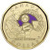 Монета 1 доллар. 2022 год, Канада. (Цветная). Оскар Питерсон.