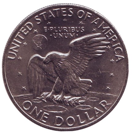 Дуайт Эйзенхауэр. 1 доллар, 1973 год, США. Дуайт Эйзенхауэр. 1 доллар, 1973 год, США.