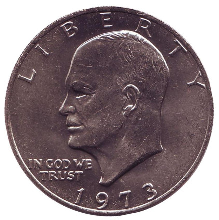 Дуайт Эйзенхауэр. 1 доллар, 1973 год, США. 