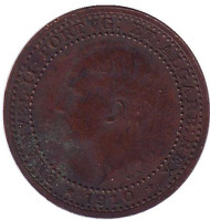 Монета 5 рейсов. 1910 год, Португалия.