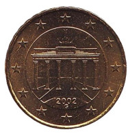 Монета 10 центов. 2002 год (G), Германия. Монета 10 центов. 2002 год (G), Германия.