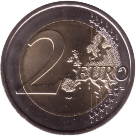 Монета 2 евро. 2023 год, Монако. Альберт II.