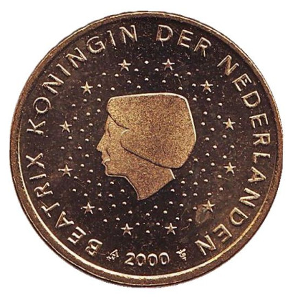 Монета 50 евроцентов. 2000 год, Нидерланды.