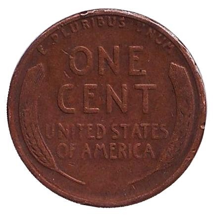 Монета 1 цент. 1924 год (S), США. Линкольн. Монета 1 цент. 1924 год (S), США. Линкольн.