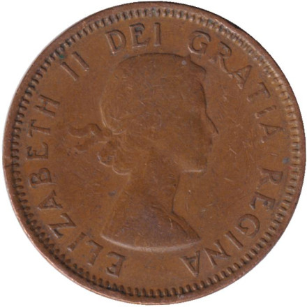 Монета 1 цент. 1954 год, Канада. Монета 1 цент. 1954 год, Канада.
