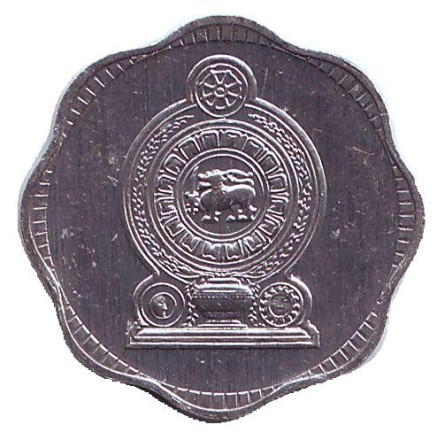 Монета 2 цента. 1975 год, Шри-Ланка. aUNC. Монета 2 цента. 1975 год, Шри-Ланка. aUNC.