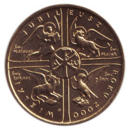 Монета 2 злотых, 2000 год, Польша. Великий Юбилей 2000 года. Монета 2 злотых, 2000 год, Польша. Великий Юбилей 2000 года.
