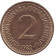 Монета 2 динара. 1982 год, Югославия.