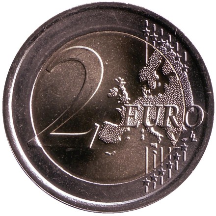 Монета 2 евро. 2020 год, Италия. Национальный корпус пожарных. Монета 2 евро. 2020 год, Италия. Национальный корпус пожарных.