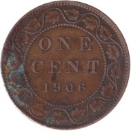 Монета 1 цент. 1906 год, Канада. Монета 1 цент. 1906 год, Канада.