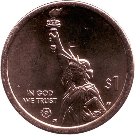 Монета 1 доллар. 2020 год (D), США. Септима Пуансетт Кларк. Серия "Американские инновации". Монета 1 доллар. 2020 год (D), США. Септима Пуансетт Кларк. Серия "Американские инновации".