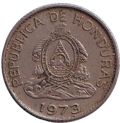 Монета 20 сентаво. 1973 год, Гондурас. Монета 20 сентаво. 1973 год, Гондурас.