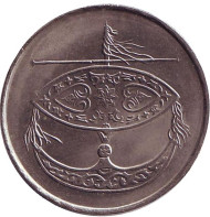 Монета 50 сен. 2007 год, Малайзия. Церемониальный воздушный змей. Монета 50 сен. 2007 год, Малайзия. Церемониальный воздушный змей.
