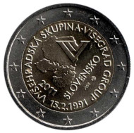 Монета 2 евро, 2011 год, Словакия. 20-летие создания Вышеградской группы (Вышеградской четверки). Монета 2 евро, 2011 год, Словакия. 20-летие создания Вышеградской группы (Вышеградской четверки).