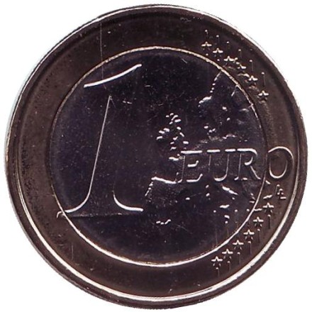 Монета 1 евро. 2016 год, Монако. Князь Альберт II. Монета 1 евро. 2016 год, Монако. Князь Альберт II.