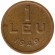 Монета 1 лей. 1949 год, Румыния. Монета 1 лей. 1949 год, Румыния.