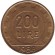 Монета 200 лир. 1988 год, Италия. Монета 200 лир. 1988 год, Италия.