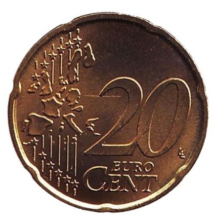 Монета 20 центов. 2006 год (D), Германия. Монета 20 центов. 2006 год (D), Германия.