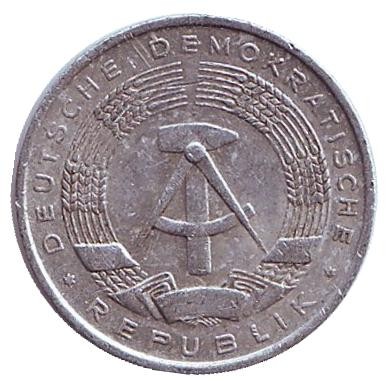 Монета 1 пфенниг. 1964 год, ГДР.