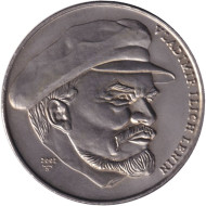 Монета 1 песо. 2002 год, Куба. Владимир Ильич Ленин. Монета 1 песо. 2002 год, Куба. Владимир Ильич Ленин.