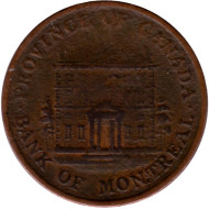Монета 1/2 пенни. 1844 год, Канада. Банк Монреаля. Банковский токен. Монета 1/2 пенни. 1844 год, Канада. Банк Монреаля. Банковский токен.
