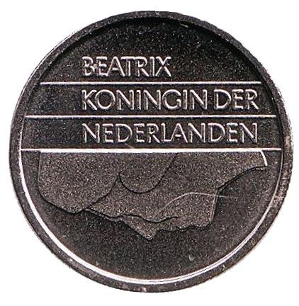 Монета 25 центов. 2000 год, Нидерланды. UNC. Монета 25 центов. 2000 год, Нидерланды. UNC.