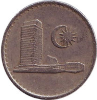 Монета 10 сен. 1979 год, Малайзия. Здание парламента. Монета 10 сен. 1979 год, Малайзия. Здание парламента.