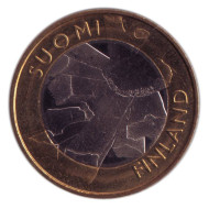 Монета 5 евро. 2011 год, Финляндия. Похьянмаа (Остроботния).