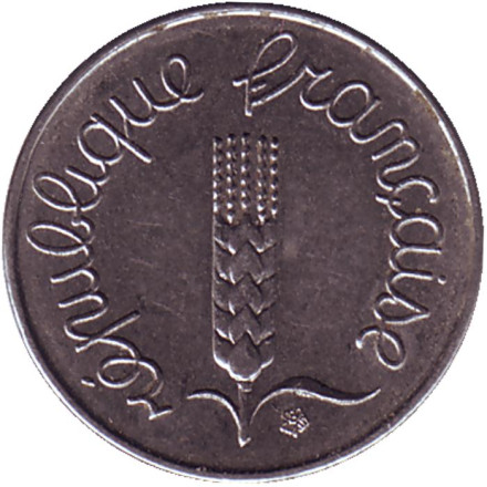 Монета 1 сантим. 1969 год, Франция. ("Роса"). Монета 1 сантим. 1969 год, Франция. ("Роса").